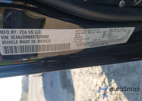 2025 Jeep Compass Latitude 4X4 из США, поврежденный, VIN 3C4NJDBN6ST528988